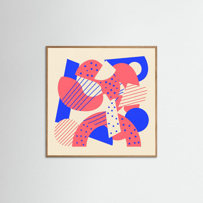 Oak Nature Square Abstract Playfulness