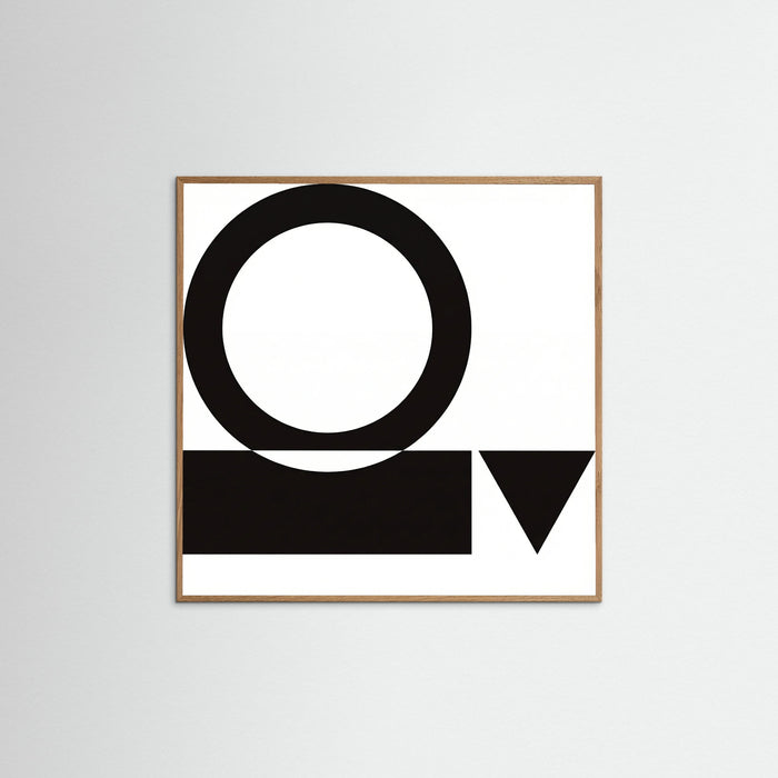Oak Nature Square Art Print Beige