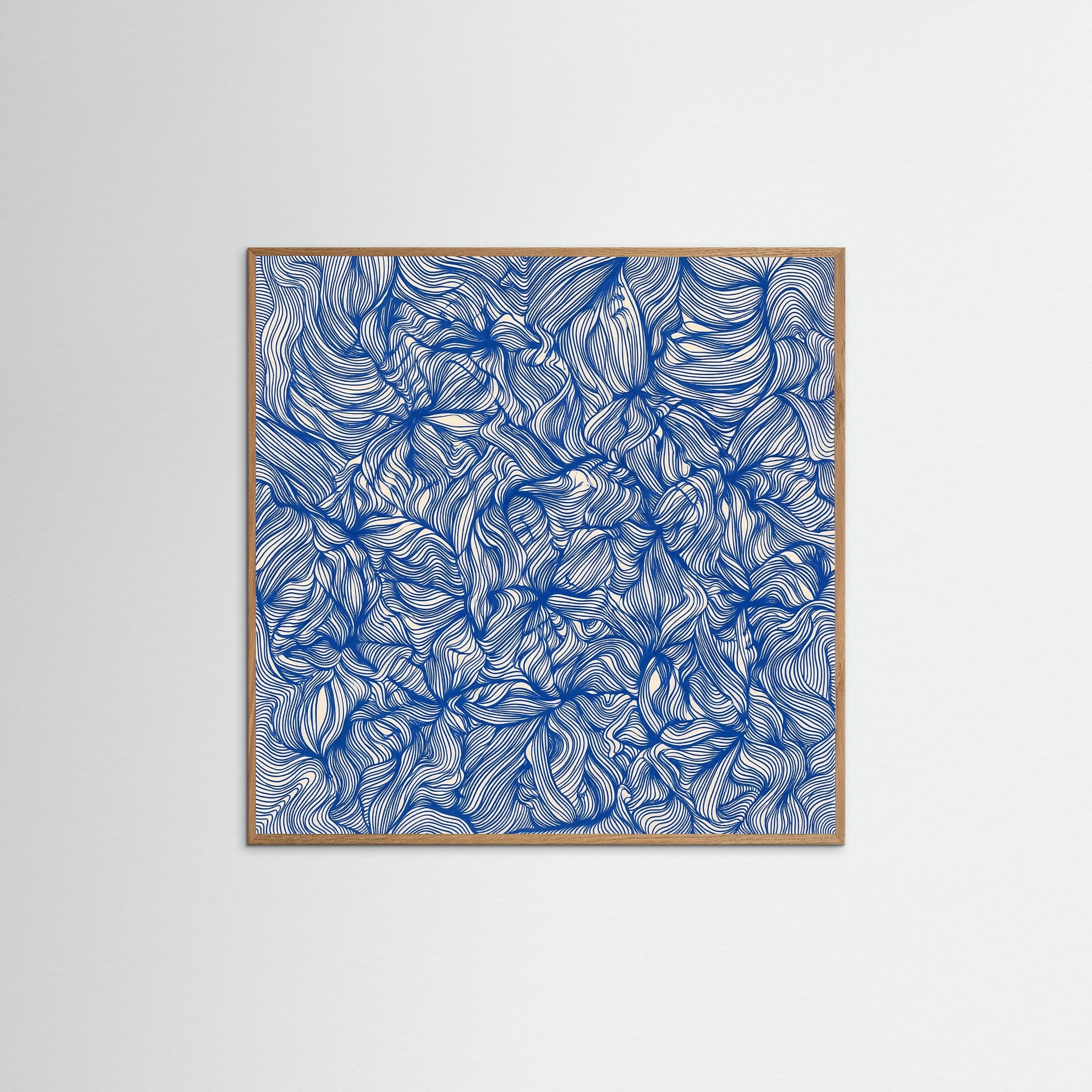 Oak Nature Square Azure Currents