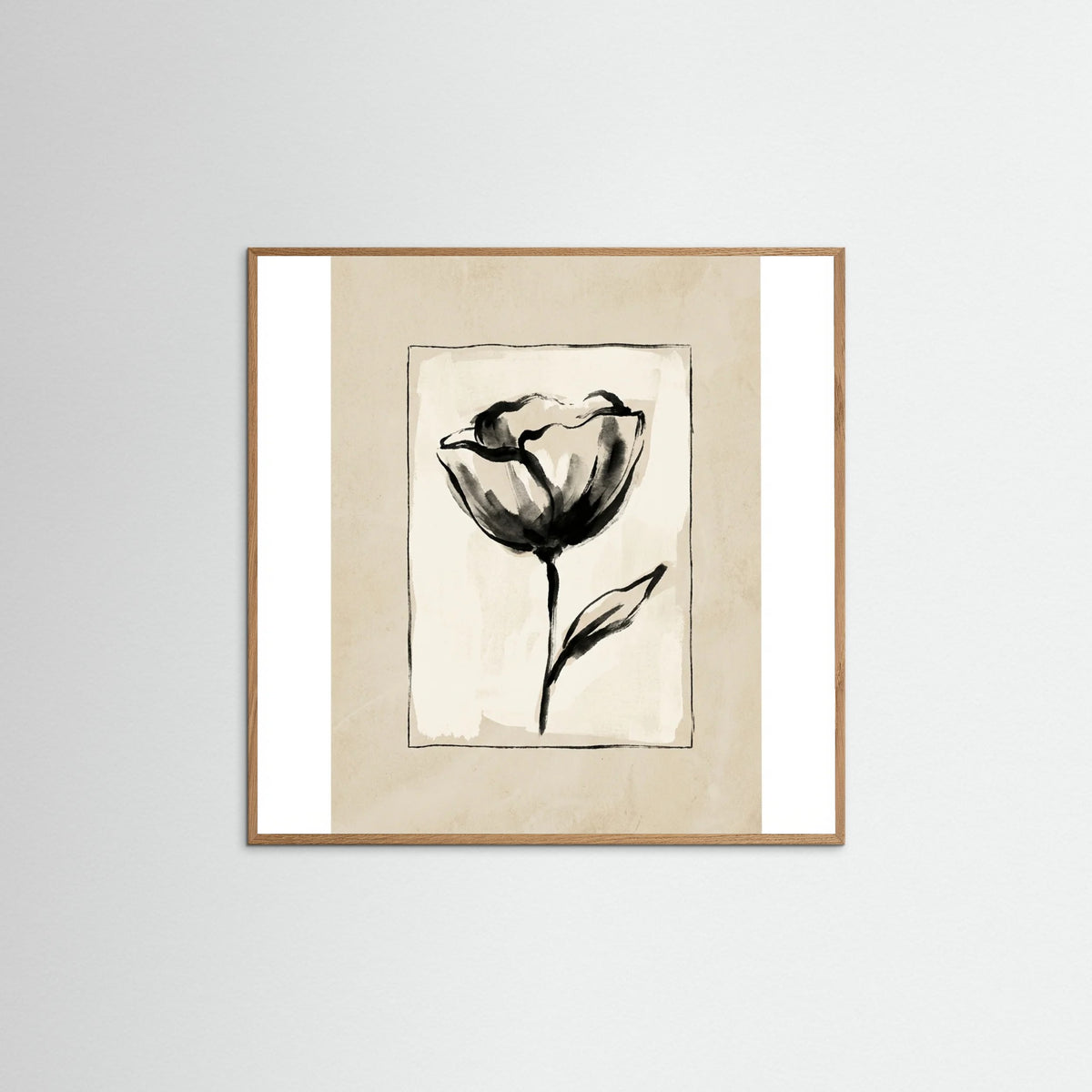 Oak Nature Square Botanical Sketch