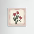 Oak Nature Square Crimson Bloom