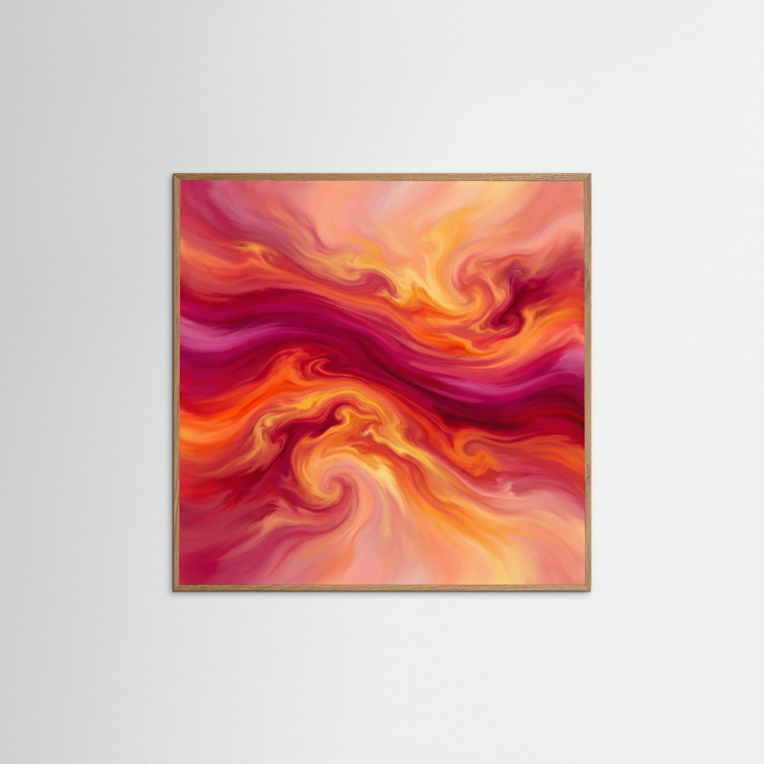 Oak Nature Square Crimson Vortex