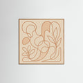 Oak Nature Square Entwined Faces