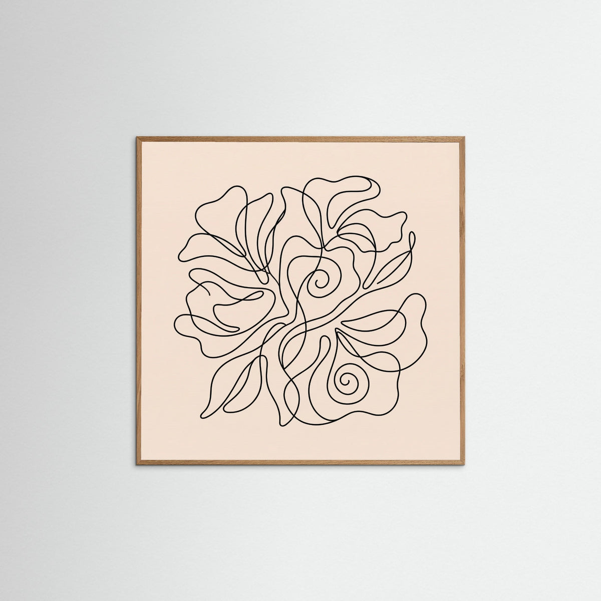 Oak Nature Square Flowing Contour