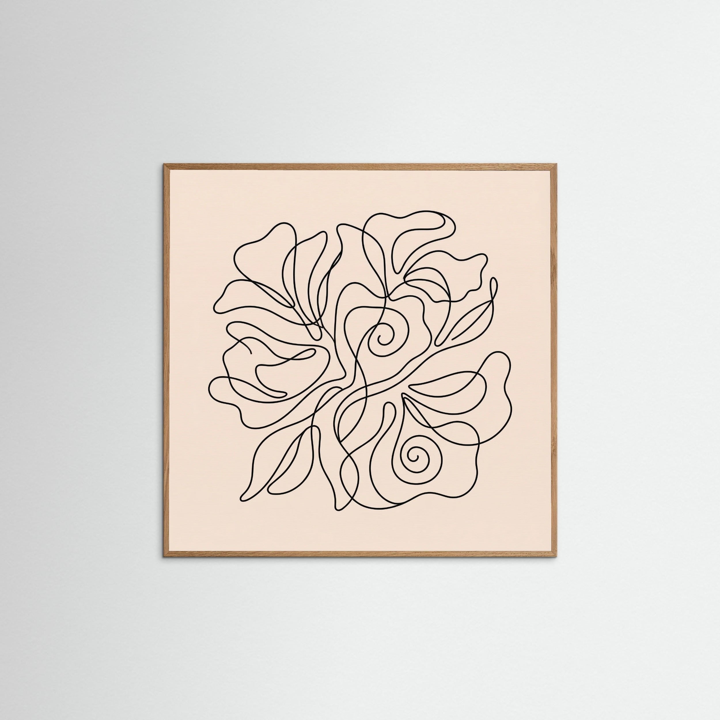 Oak Nature Square Flowing Contour