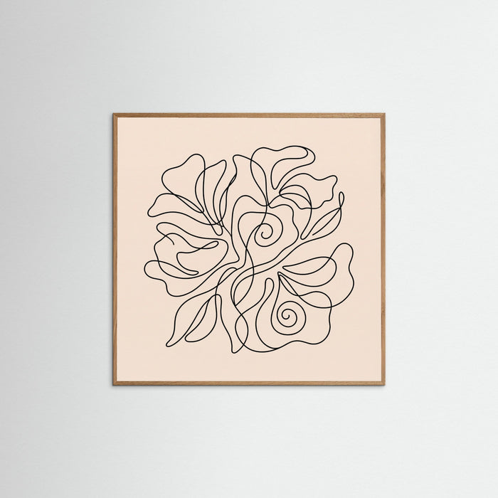 Oak Nature Square Flowing Contour