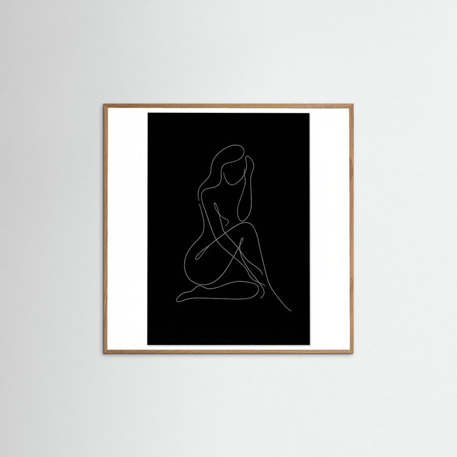 Fluid Contours Black