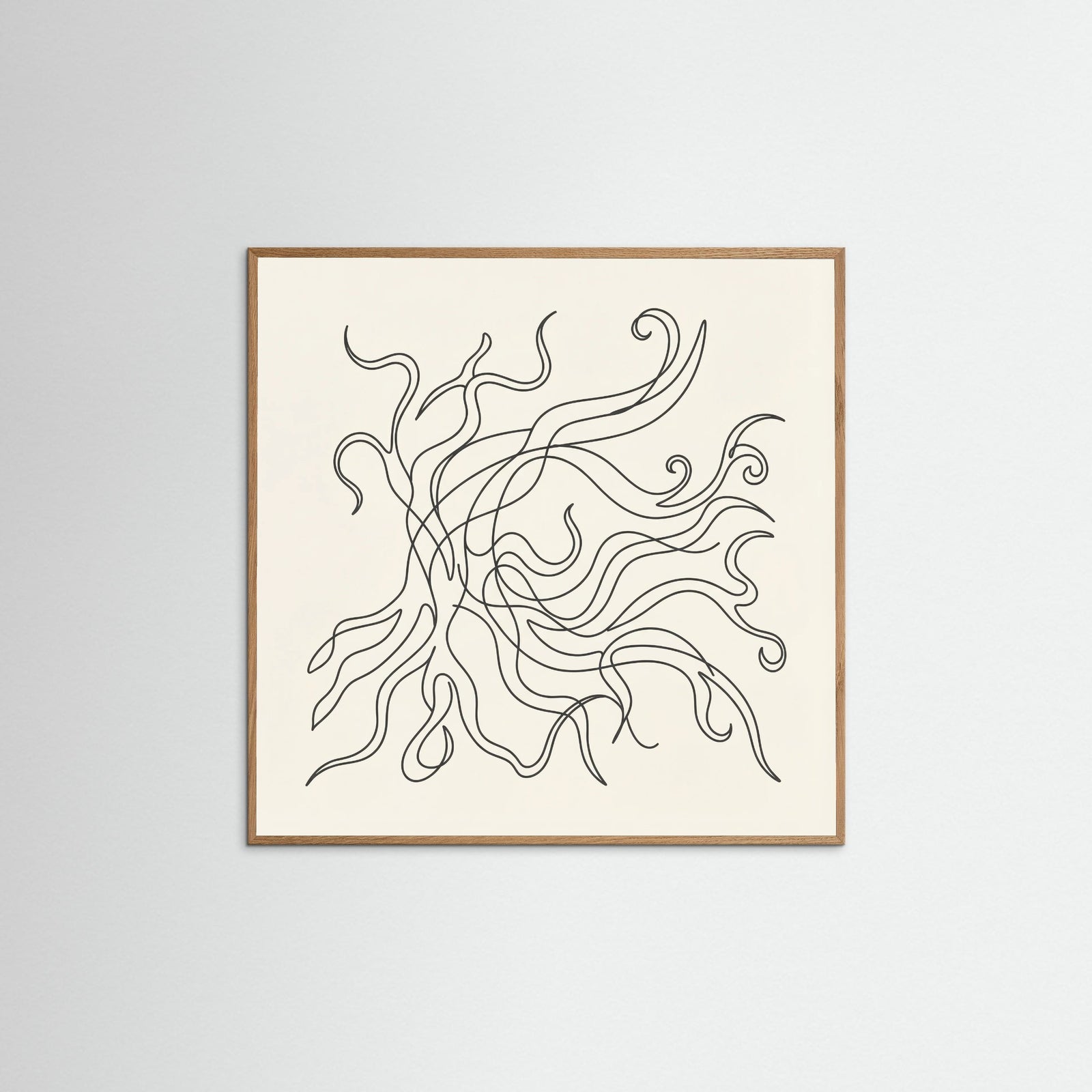 Oak Nature Square Fluid Gestures