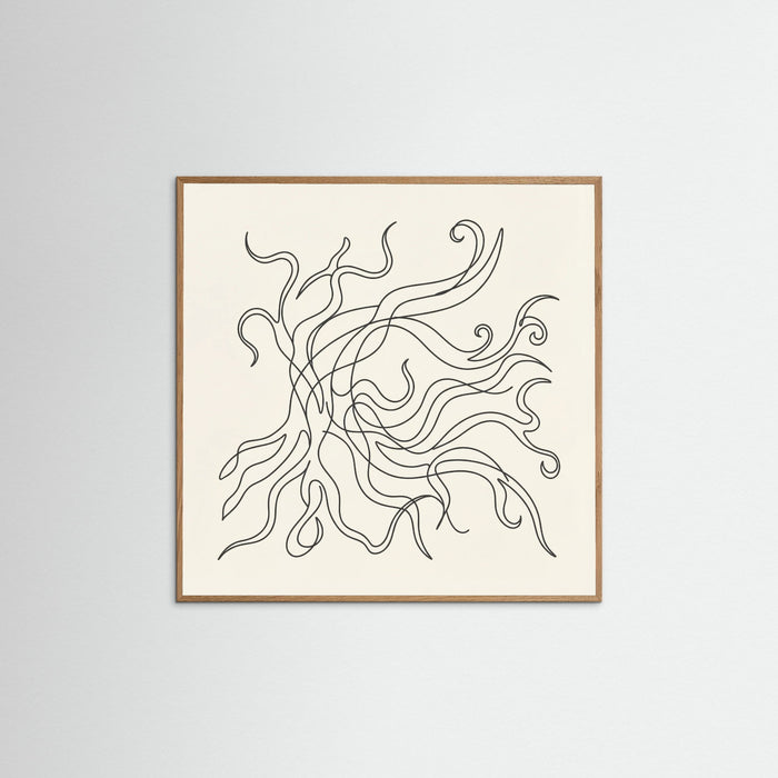 Oak Nature Square Fluid Gestures