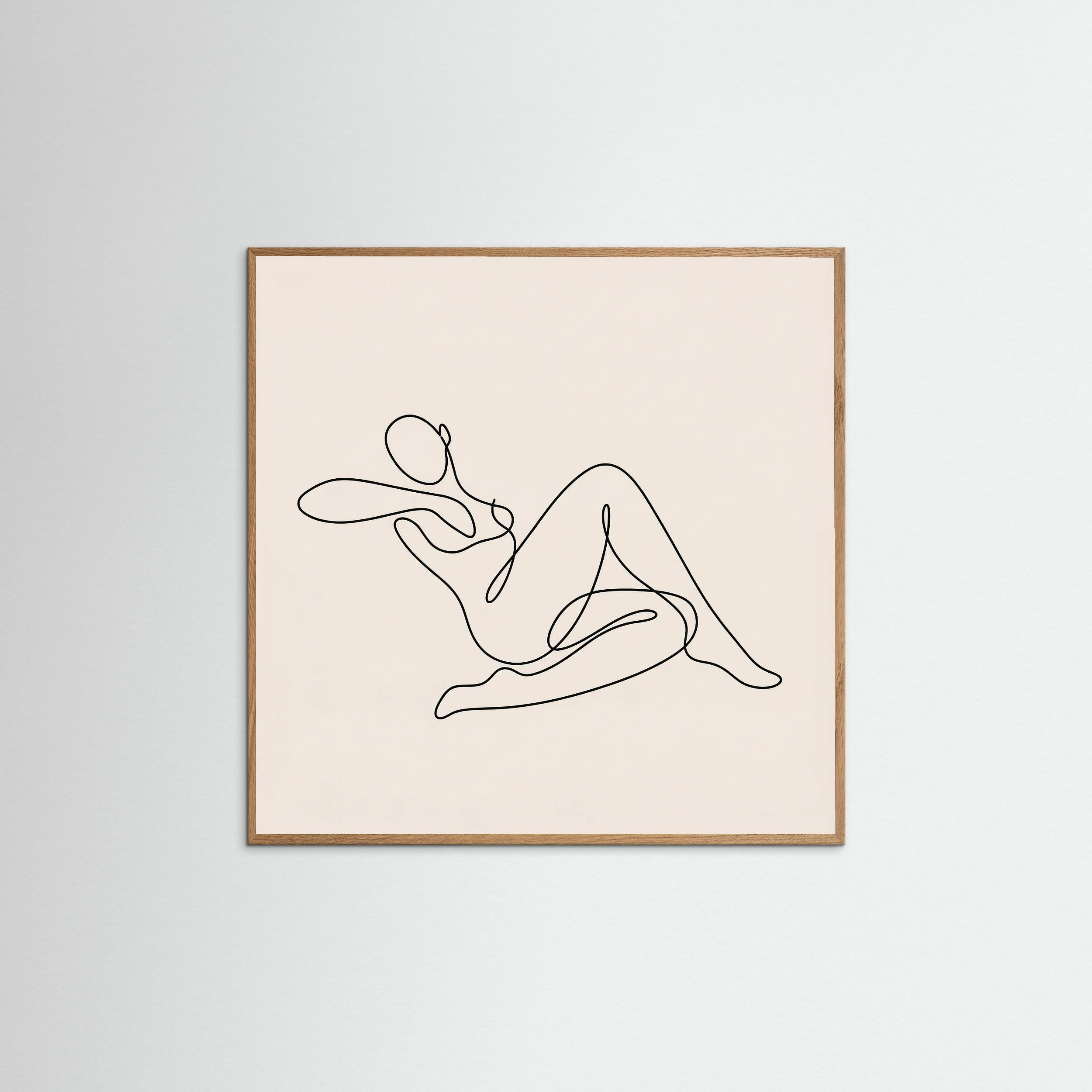 Oak Nature Square Fluid Lines