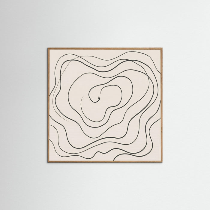 Oak Nature Square Fluid Traces