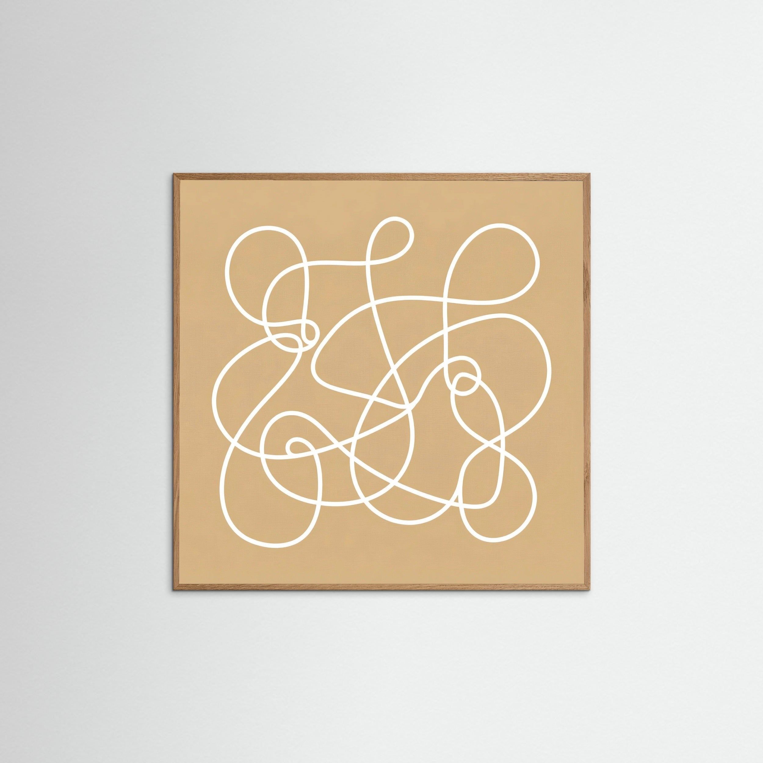 Oak Nature Square Golden Glyphs