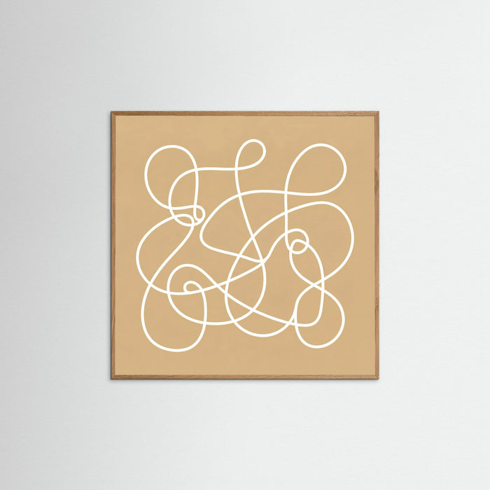 Oak Nature Square Golden Glyphs