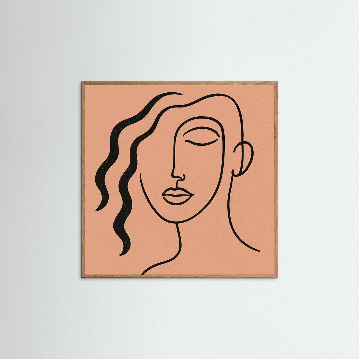 Oak Nature Square Minimalist Portrait