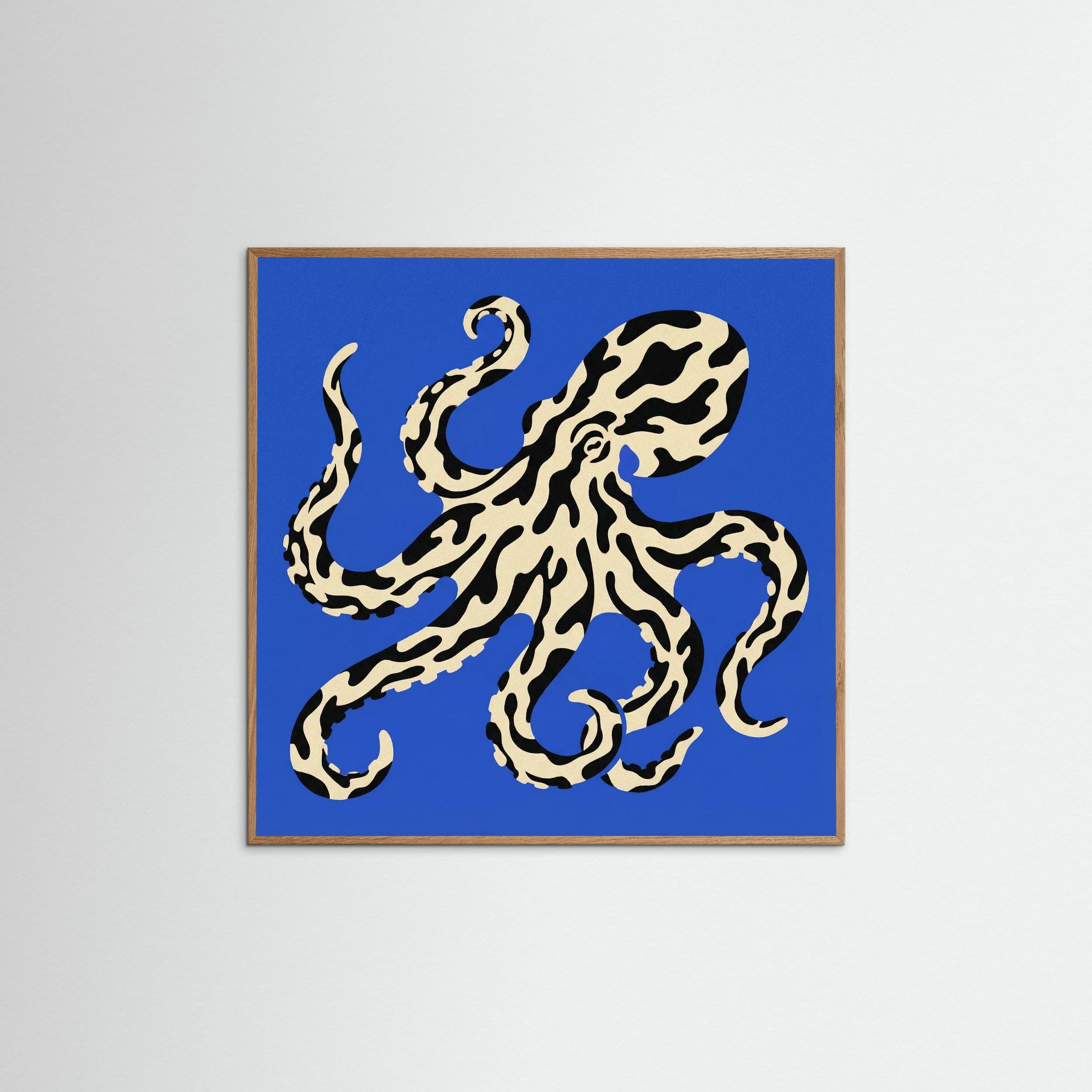 Oak Nature Square Oceanic Pattern Crab