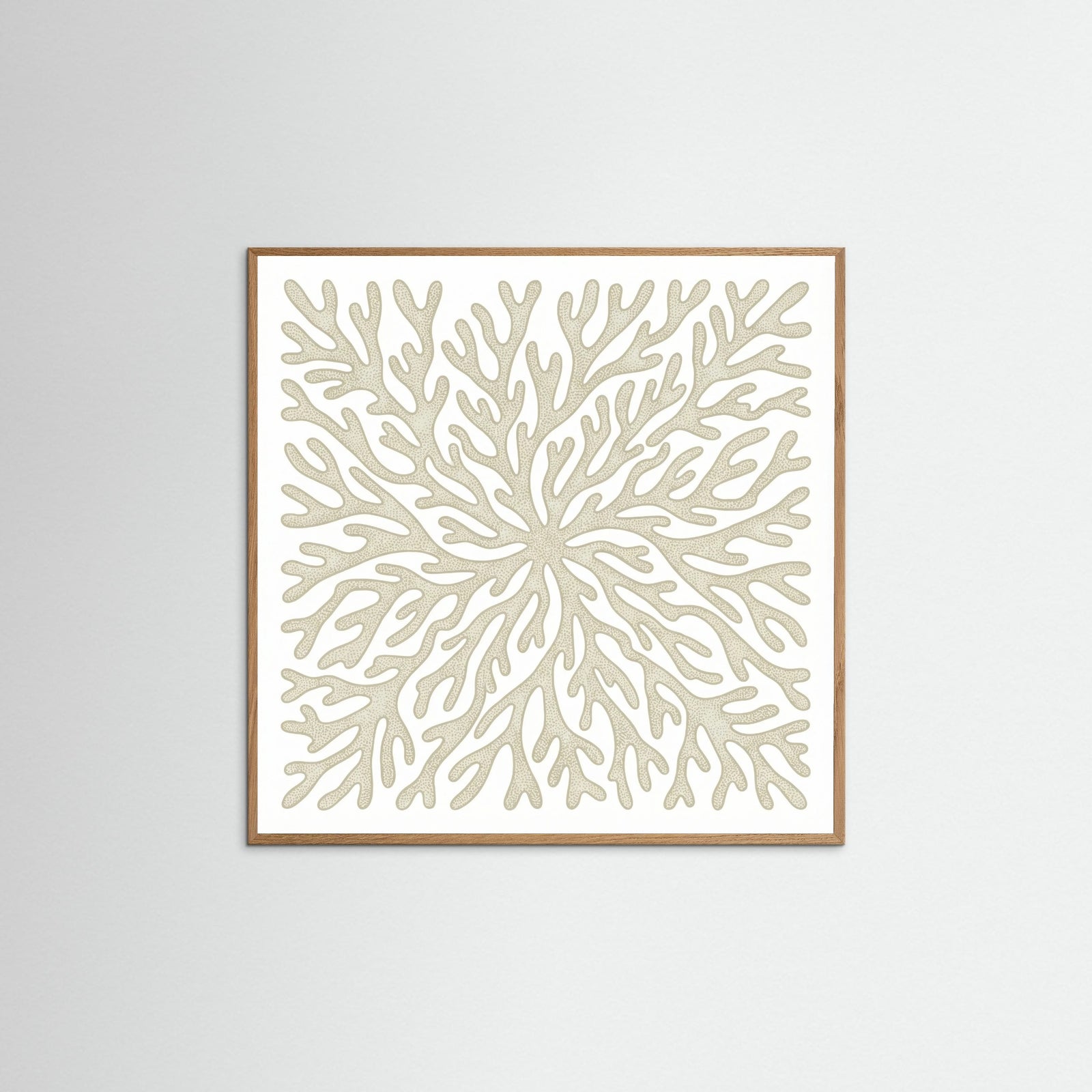 Oak Nature Square Organic Swirls