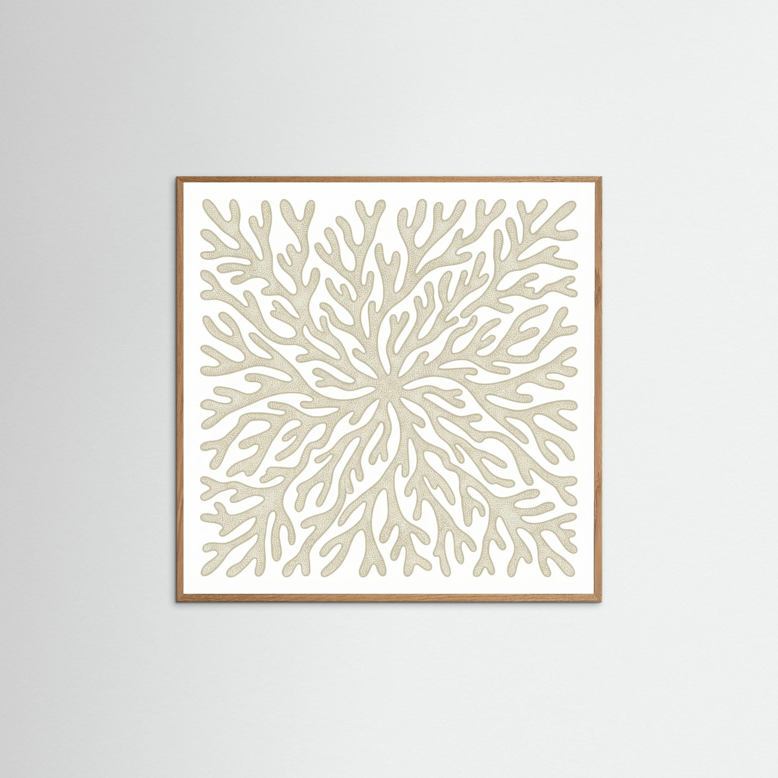 Oak Nature Square Organic Swirls