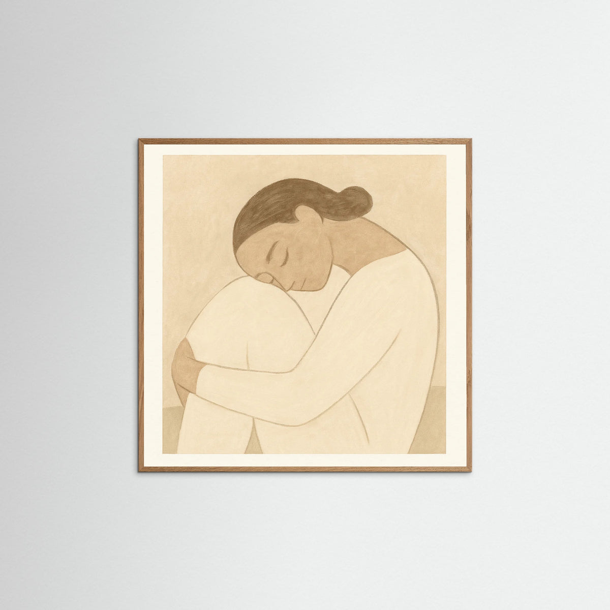 Oak Nature Square Pale Thought