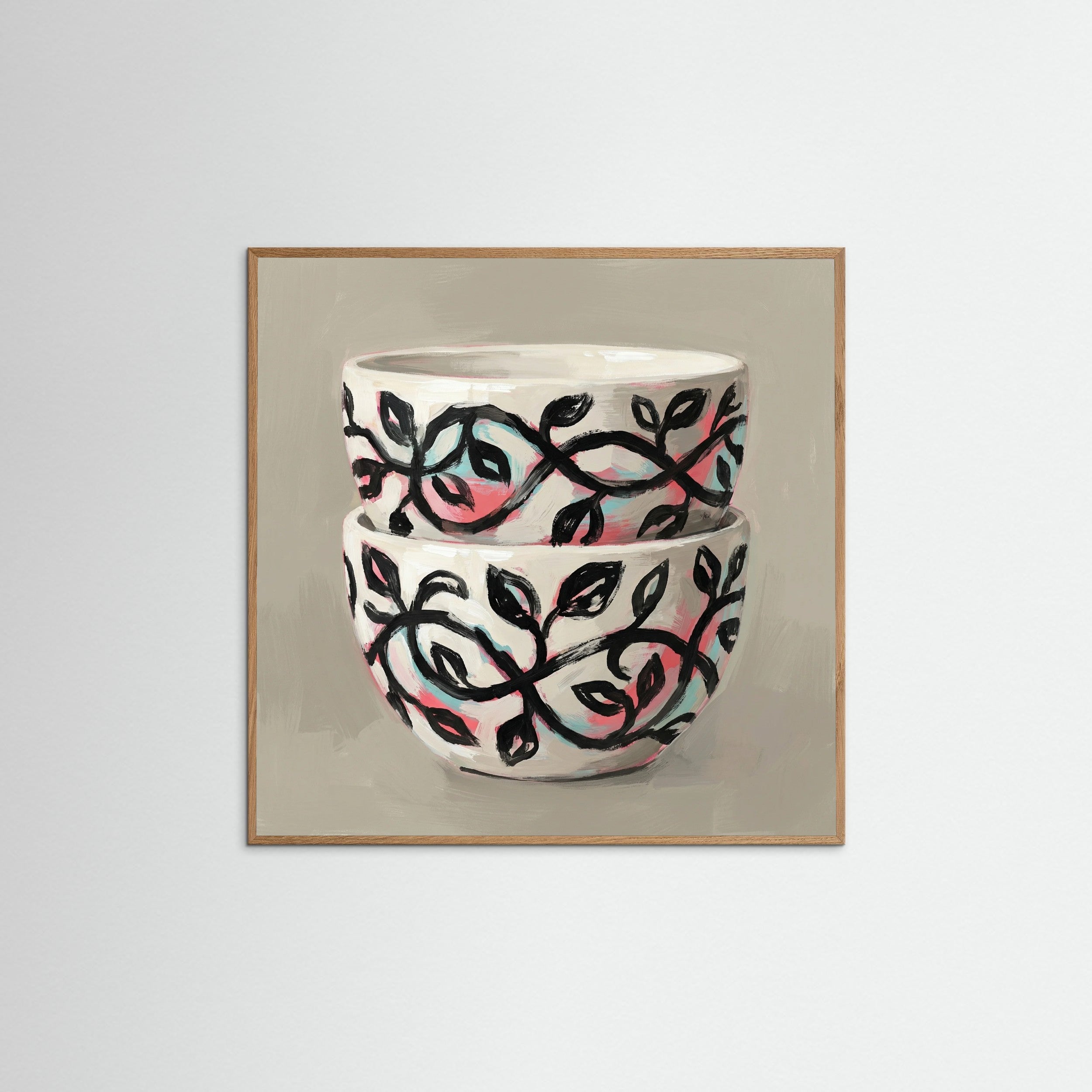Oak Nature Square Patterned Vessel Bloom