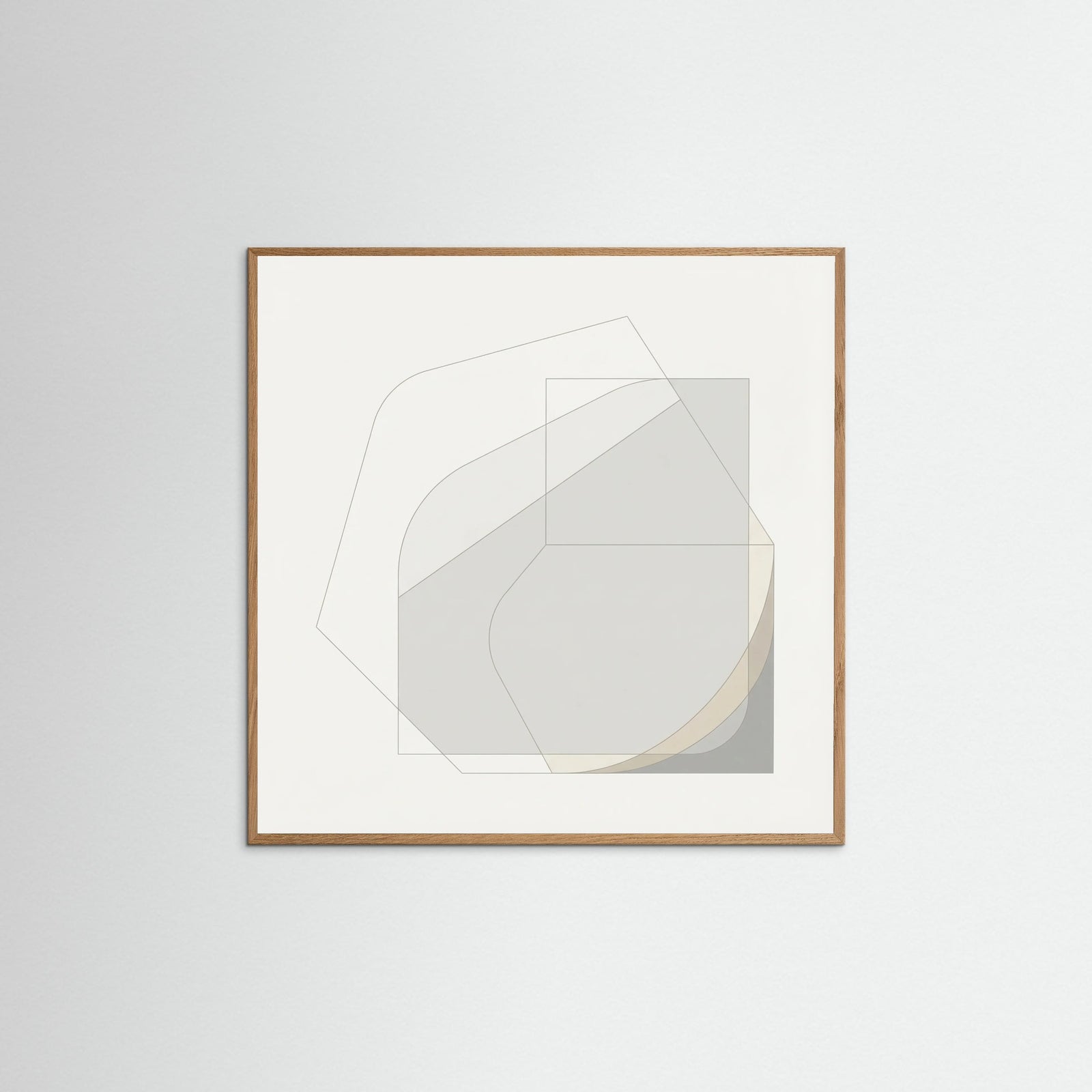 Oak Nature Square Soft Geometry