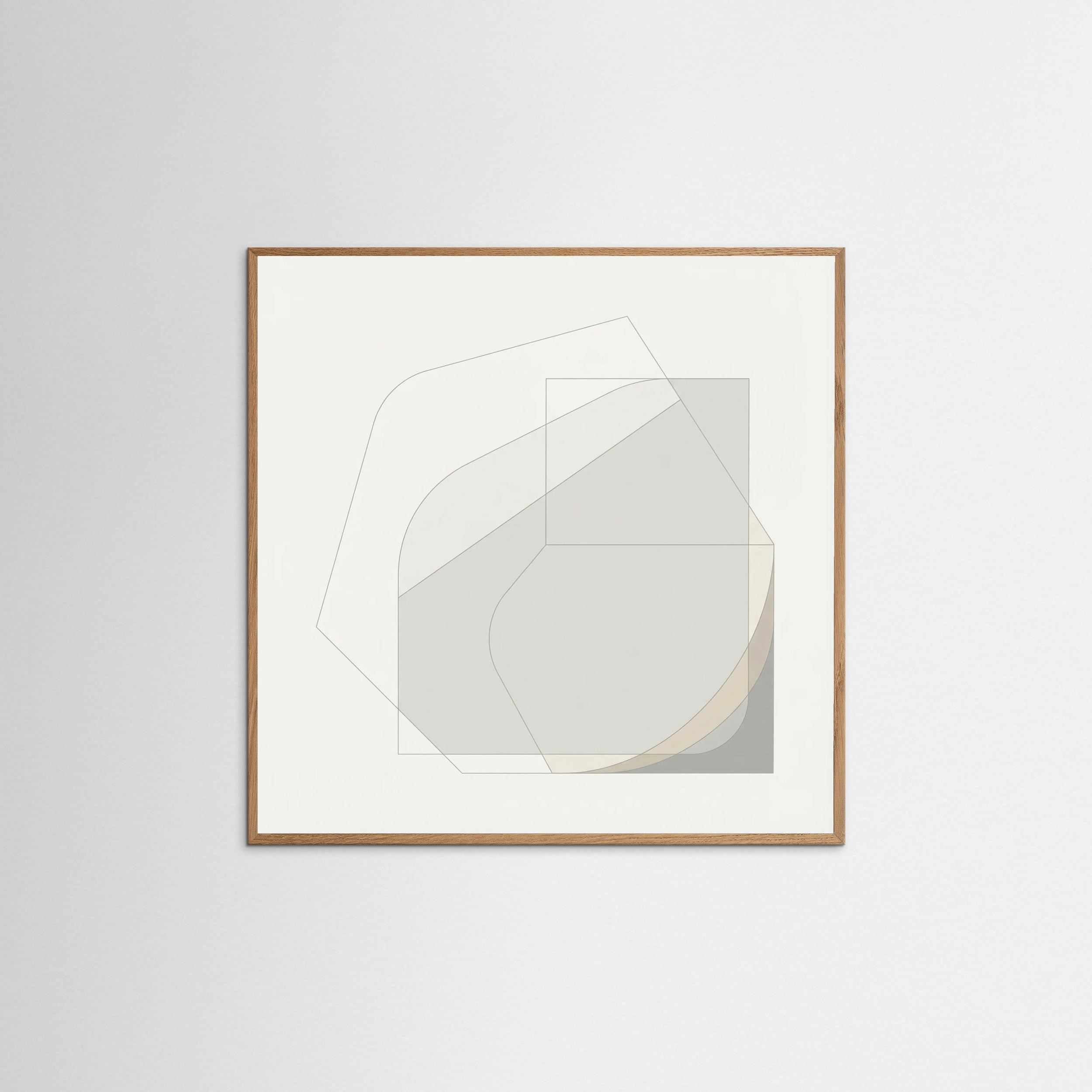 Oak Nature Square Soft Geometry