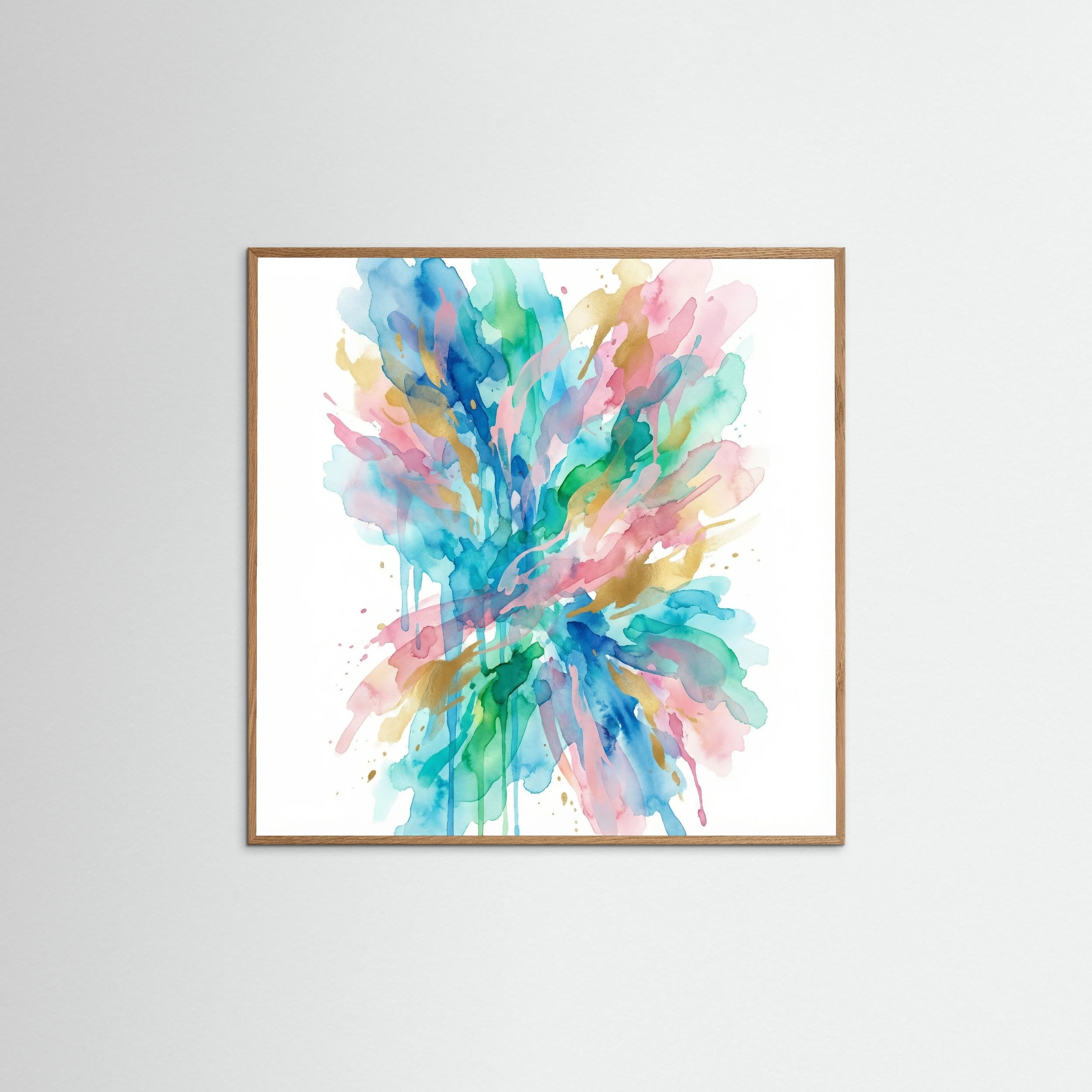 Oak Nature Square Vibrant Splashes