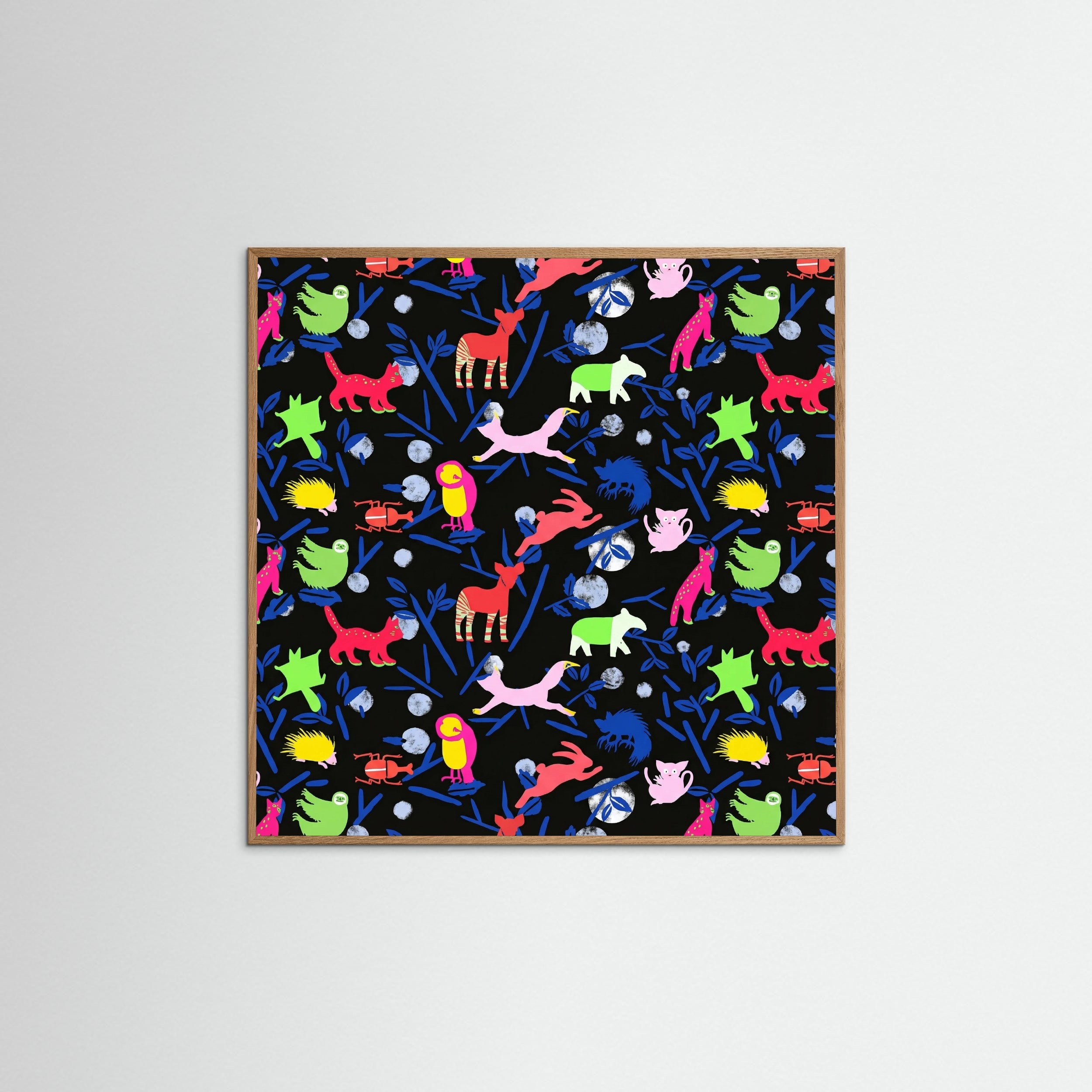 Oak Nature Square Whimsical Nocturne