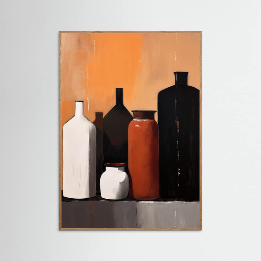 Still Life With Big Bottles Poster – poster en kunstdruk