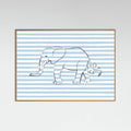Poster Stripe Elephant – poster e stampa artistica