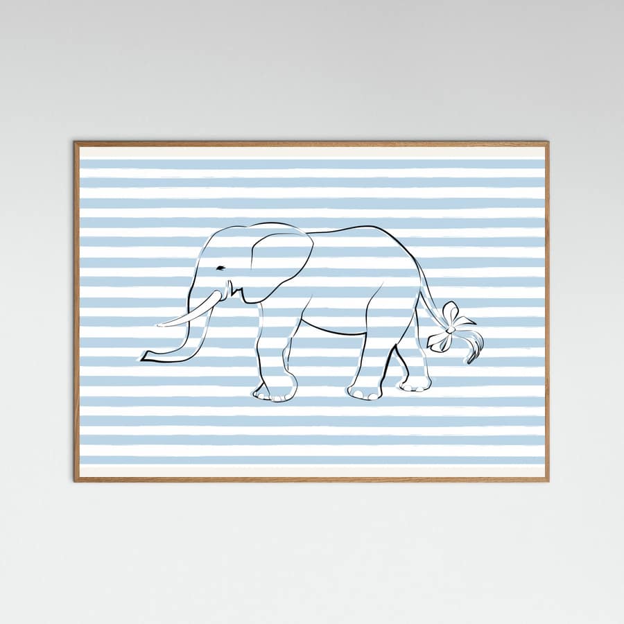 Poster Stripe Elephant – poster e stampa artistica