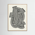 Poster Striped Abstract In Black – poster e stampa artistica