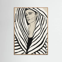Oak Nature Striped Coat Poster