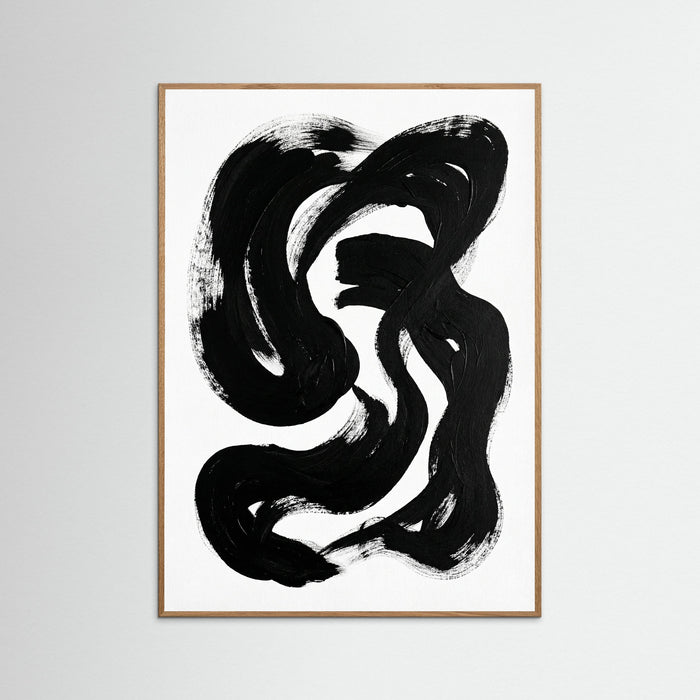 Oak Nature Striped Form Black