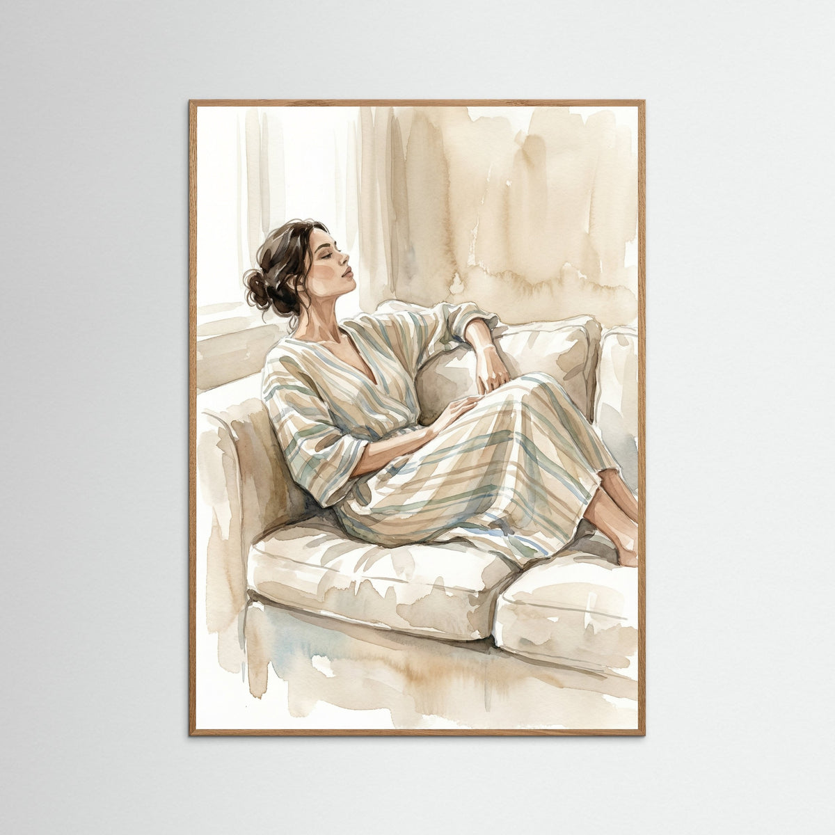 Oak Nature Striped Serenity Beige