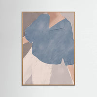 Oak Nature Striped Shirt Wanderer Poster