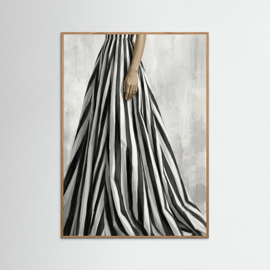 Striped Silhouette Black