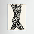 Oak Nature Striped Silhouette Black