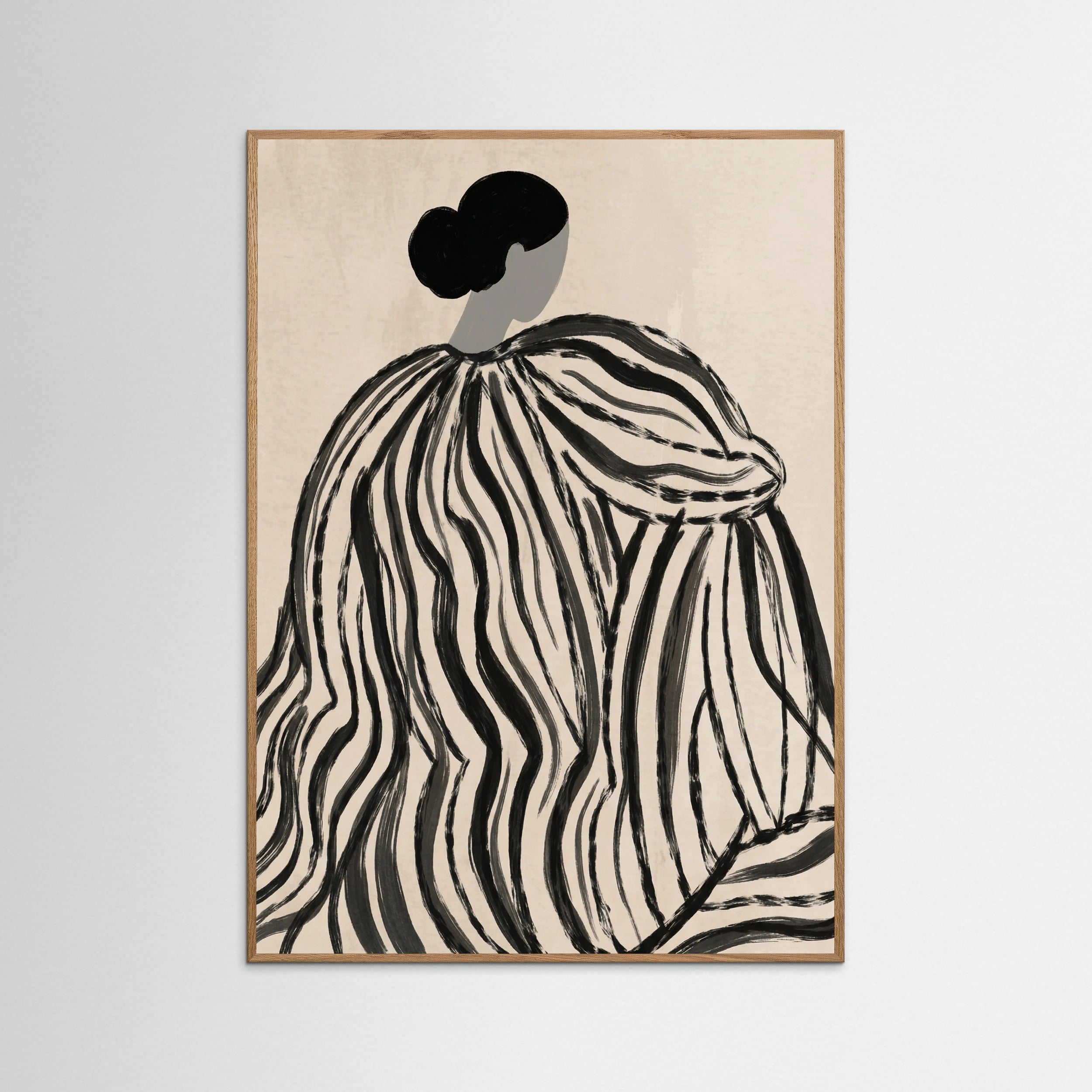Oak Nature Striped Silhouette