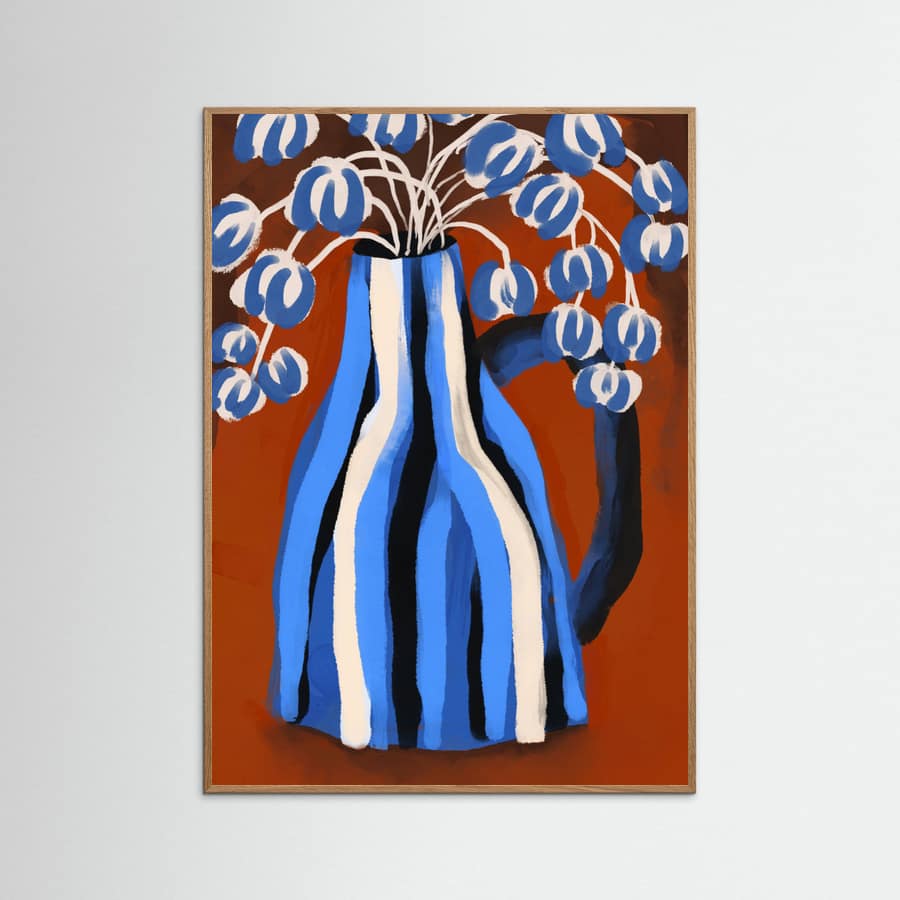 Poster Striped Vase