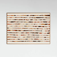 Oak Nature Stripes of Earthy Warmth Poster