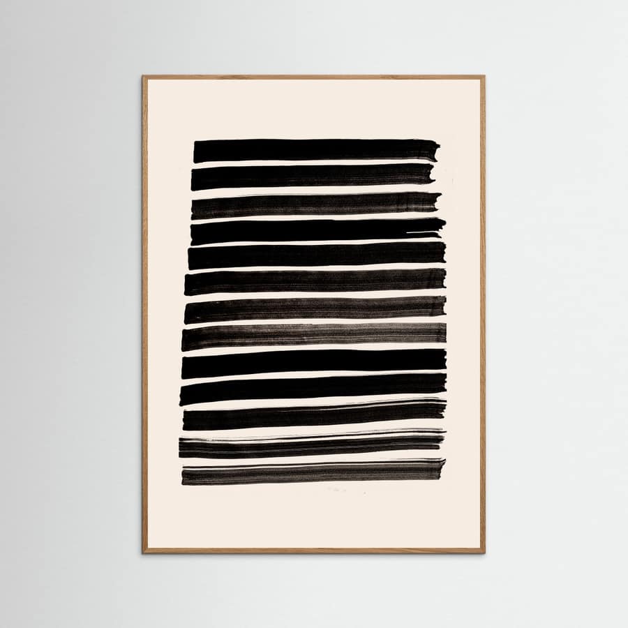 Stripes_Beige Poster