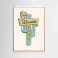 Oak Nature Stumble Inn Southwestern Roadside Motel Art Poster