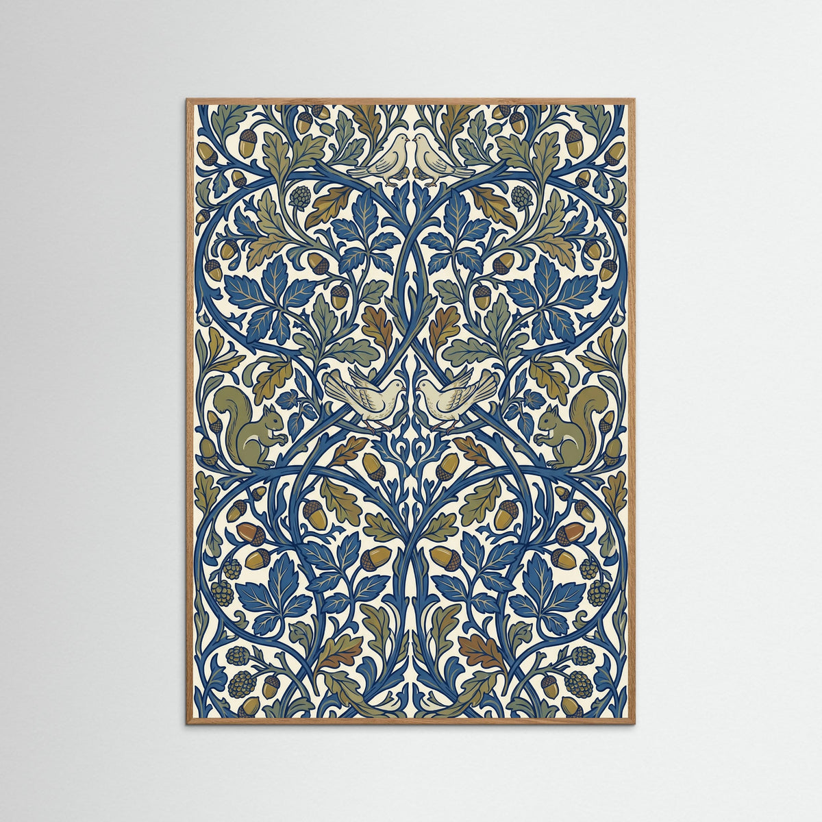 Oak Nature Stylized Floral Harmony