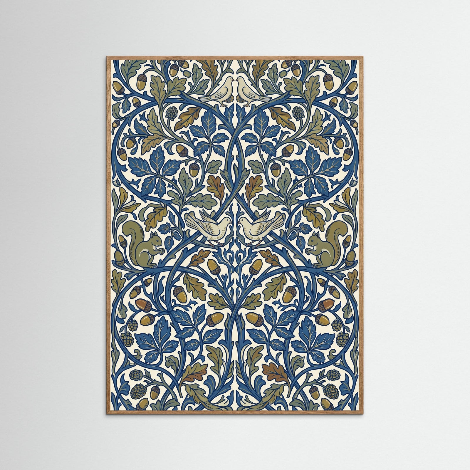 Oak Nature Stylized Floral Harmony