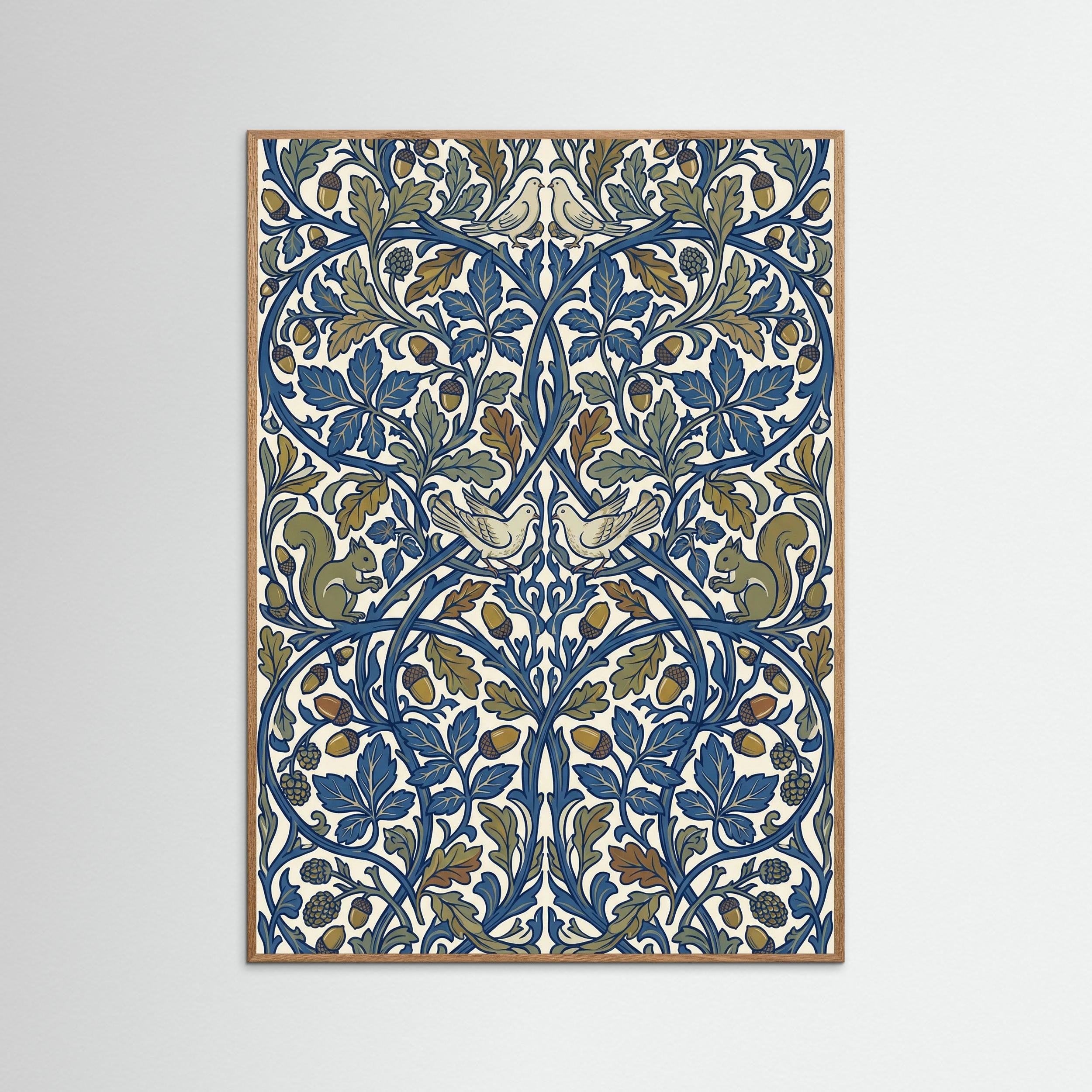 Oak Nature Stylized Floral Harmony