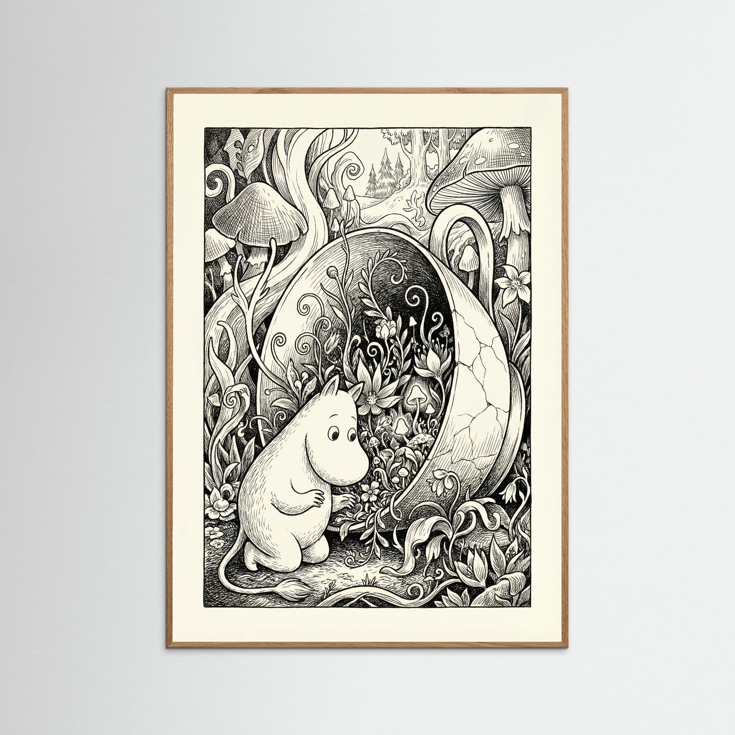 Oak Nature Submerged Moomin Home