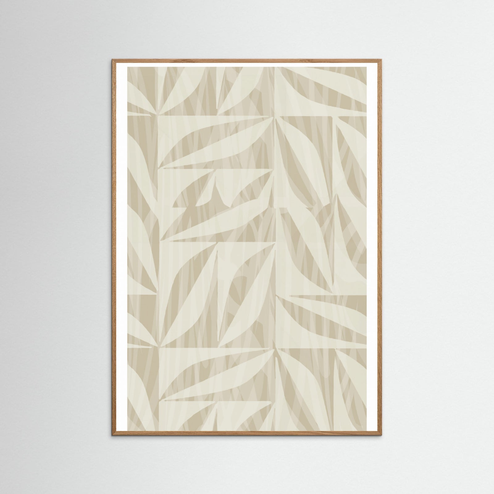 Oak Nature Subtle Botanical Pattern 2 Poster