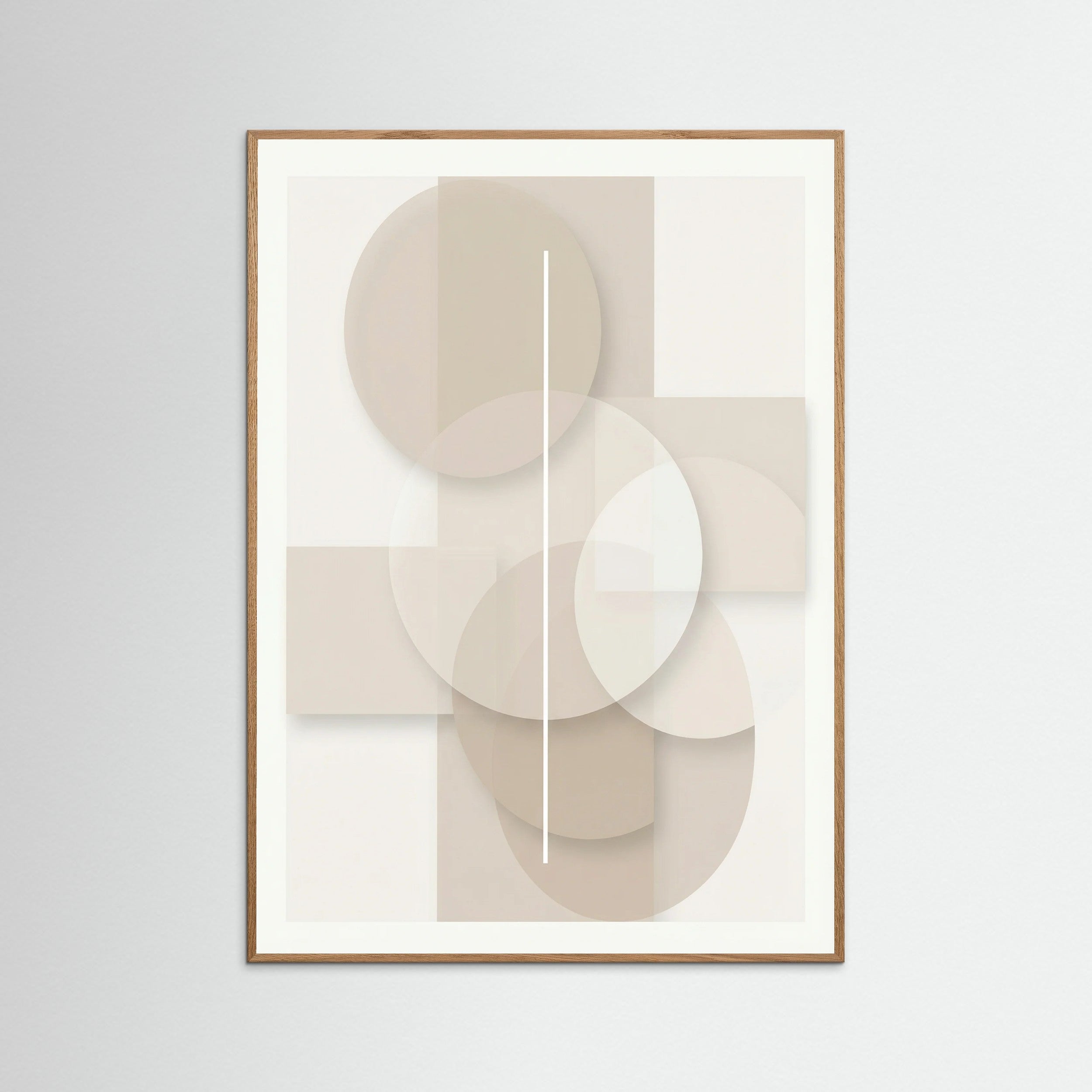 Oak Nature Subtle Geometry Beige