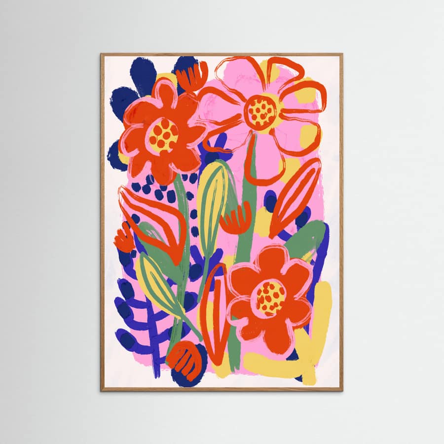Summer Flowers No 2 -juliste – juliste ja taidepainatus