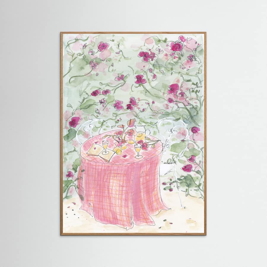 Summer Lemonade Garden Party Poster – plakat og kunsttryk